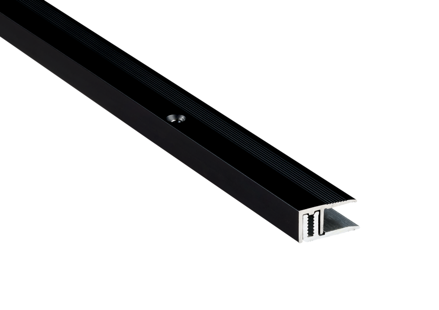 Abschlußprofil 20 mm Schwarz 90 cm 6,5 -16 mm - Typ ABS 716 