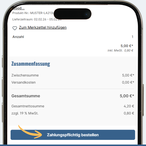 Bestellprozess Boden-Muster Schritt 4