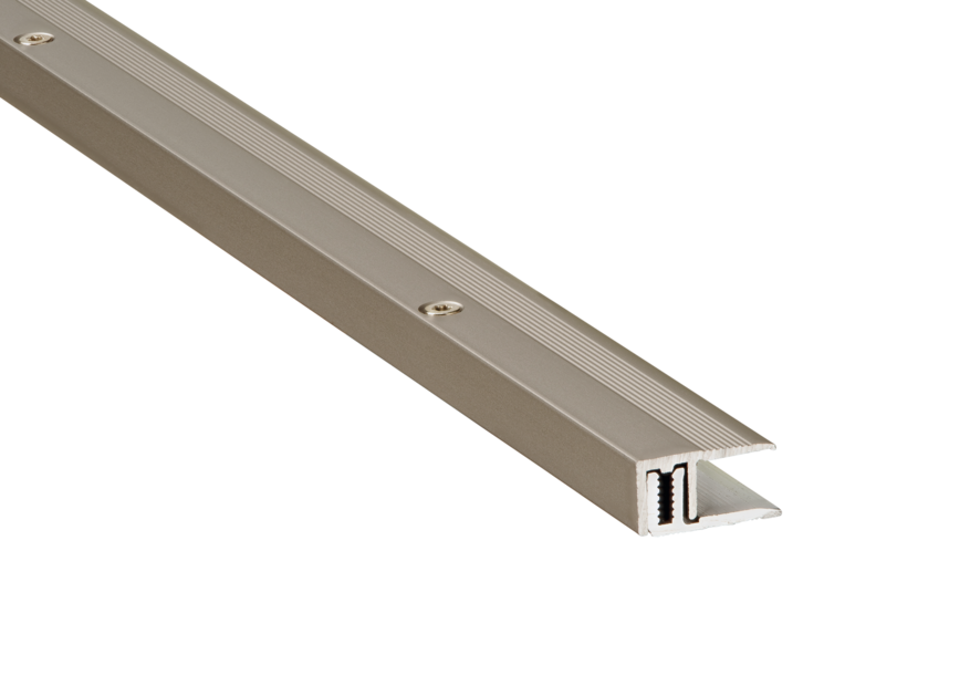 Abschlußprofil 21 mm Edelstahl 90 cm 6,5 -16 mm - Typ ABS 716