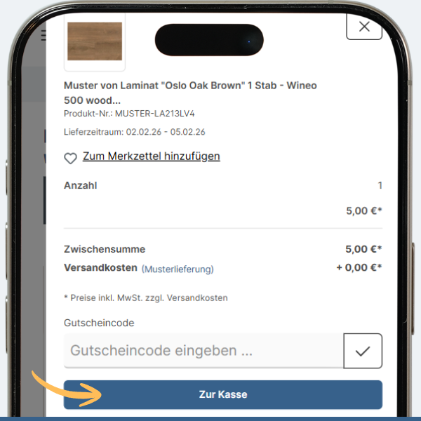 Bestellprozess Boden-Muster Schritt 3