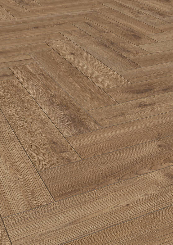 ter Hürne Laminat "Eiche Lodge" Fischgrät - Herringbone Edition