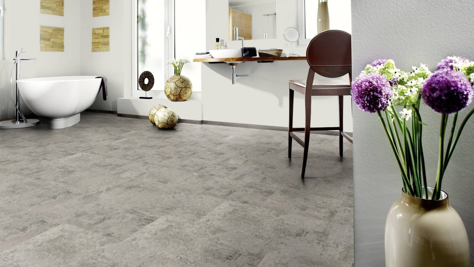 Vinyl 2 mm zum kleben &quot;Fairytale Stone Pale&quot; - Wineo 400 stone - 3 kaufen - Laminatparadies