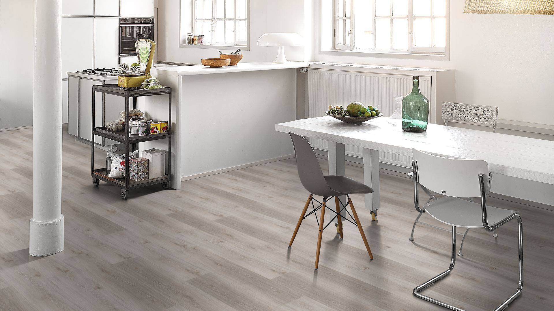 Parador Vinyl 4.3 mm Klick &quot;Eiche grau geweißt&quot; - Basic 4.3 - 2 kaufen - Laminatparadies
