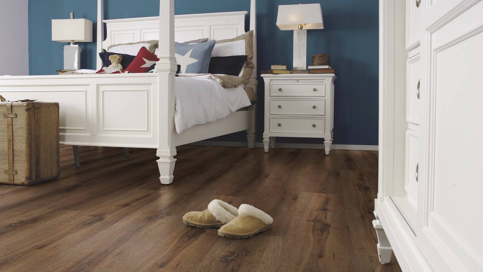 Wineo Vinyl 2,5 mm zum kleben &quot;Santorini Deep Oak&quot; - WINEO 800 wood XL - 4 kaufen - Laminatparadies